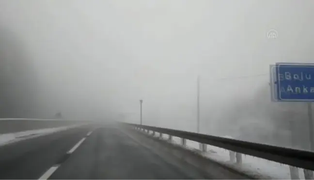 Bolu Dağı'nda yoğun sis etkili oluyor