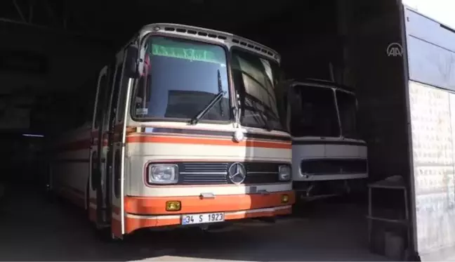 Türkiye'nin ulaşım klasiği eski otobüslere usta ellerden nostaljik dokunuş