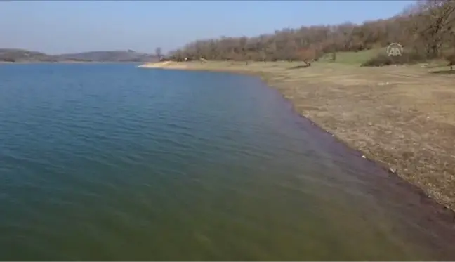 (DRONE) Barajlardaki su miktarı 58,23'e çıktı - Alibey Barajı