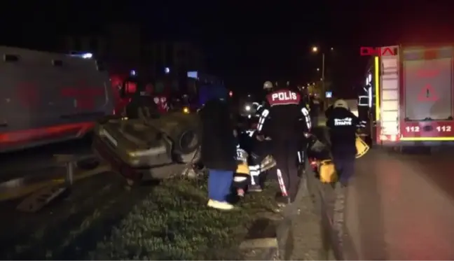 DÜZCE Nikah töreni dönüşünde kaza 5 yaralı