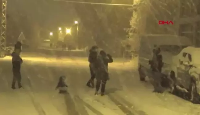 Ardahan'da kar yağışı etkili oldu, leylekler kar altında kaldı