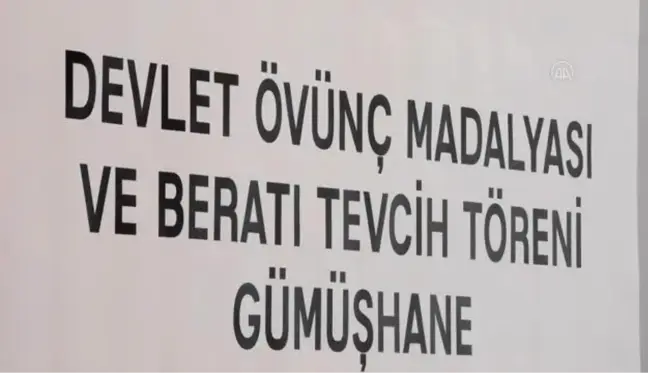 Son dakika haber: Gümüşhane'de bir gaziye Devlet Övünç Madalyası takdim edildi