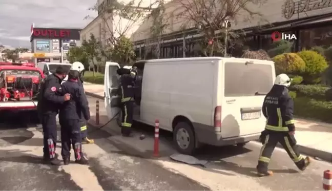 Son dakika haberleri | ATM Para nakil aracı hareket halindeyken yandı