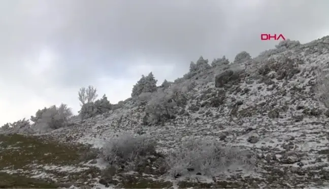 MANİSA Spil Dağı'nda seyrine doyumsuz kar manzaraları