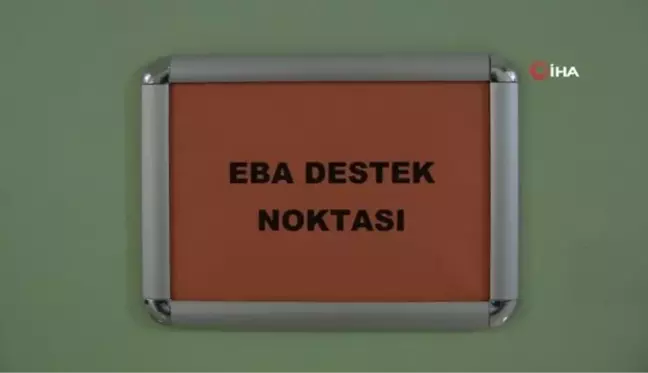 Beytüşşebap'ta öğrenciler, EBA Destek Noktası sayesinde derslerinden geri kalmıyor