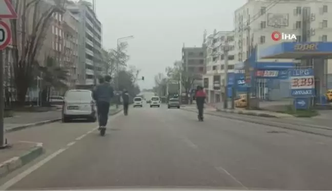 Kısıtlamayı scooter ile deldiler..