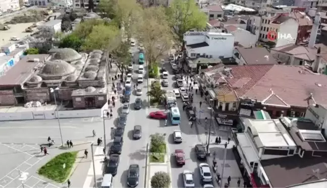 Üsküdar'da tam kapanma öncesi alışveriş yoğunluğu