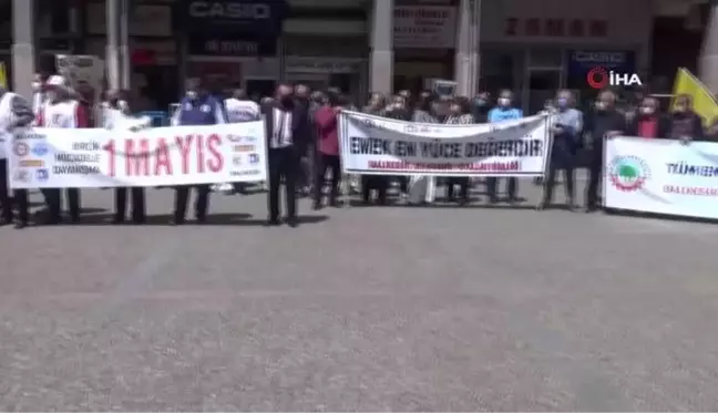 1 Mayıs'ı işçi ve memurlar ayrı ayrı kutladı