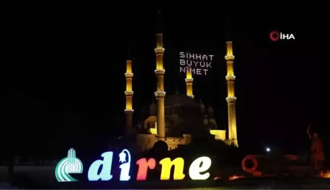 Selimiye Camii'nde Kadir Gecesi coşkusu