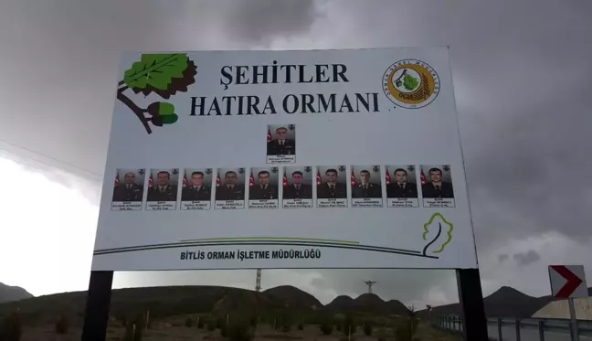 Bitlis'teki helikopter şehitleri anısına hatıra ormanı oluşturuldu