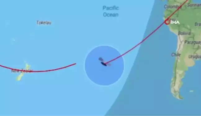 Çin roketinin enkazı atmosferde yandı, parçalar Hint okyanusuna düştü