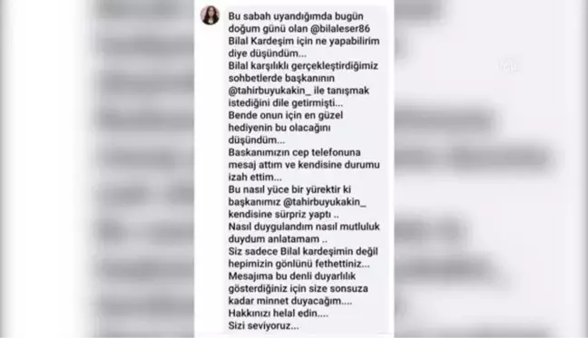 Kocaeli Büyükşehir Belediye Başkanı Büyükakın'dan serebral palsi hastası engelliye sürpriz ziyaret