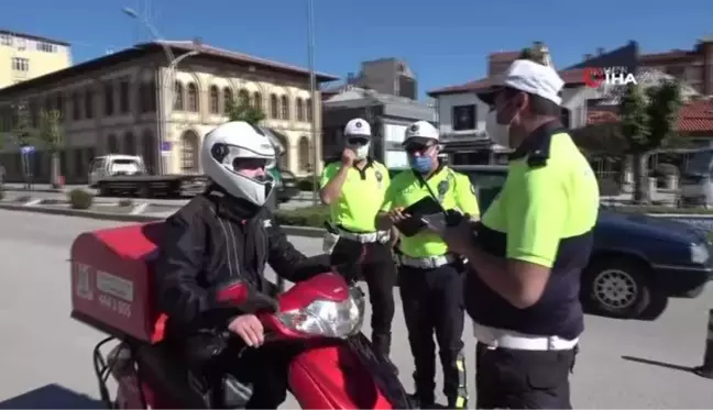 Trafik polislerinden sıkı denetim