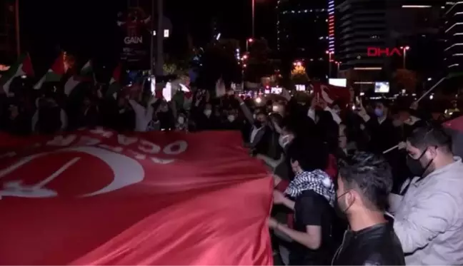 İSTANBUL'DA İSRAİL PROTESTOSU