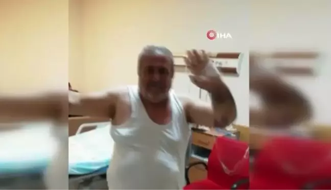 Son dakika haber... Engelli sandalyesiyle geldiği hastaneden oynayarak çıktı