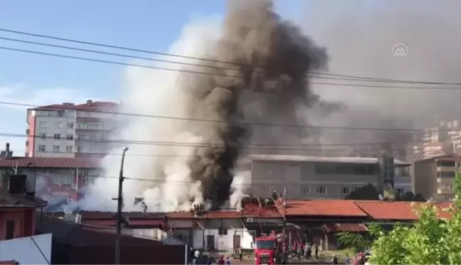 ZONGULDAK - Kilimli'deki yangında 8 iş yerinin çatısında hasar oluştu (2)