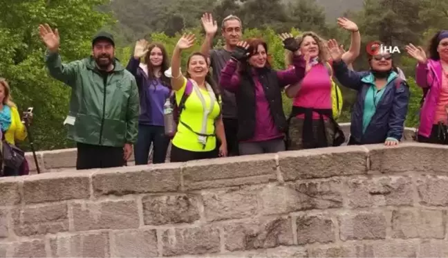 (Özel) Trekking tutkunları Balıkesir'de yeni bölgeleri keşfediyor