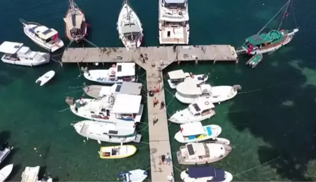 Bodrum'da dalgıçların yaptığı deniz dibi temizliğinde bir ton atık toplandı