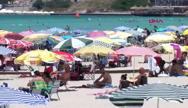 İZMİR ÇEŞME PLAJLARI DOLDU