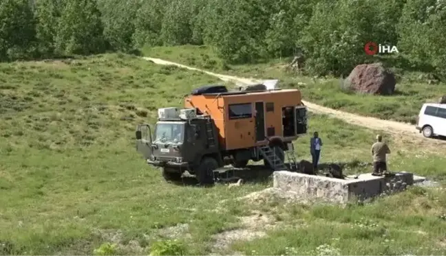 Son dakika... Nemrut Krater Gölü kampçıların uğrak yeri oldu