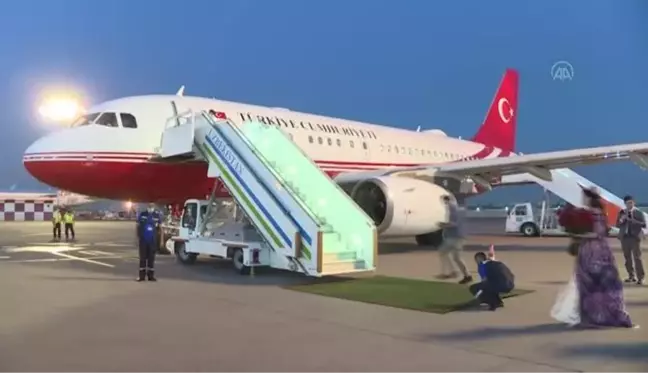 Cumhurbaşkanı Yardımcısı Oktay Özbekistan'a geldi