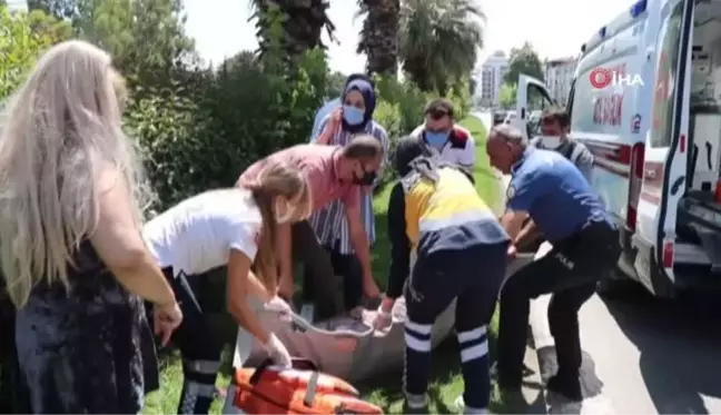 Direksiyon başında fenalaşan sürücünün son refleksi muhtemel faciayı önledi