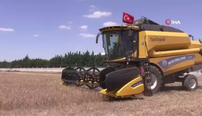 Konya'da atıl araziler ekilip hasadı yapıldı geliri vatandaşa aktarılacak