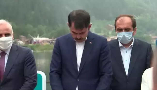 Çevre Bakanı Kurum, Uzungöl'de incelemelerde bulundu
