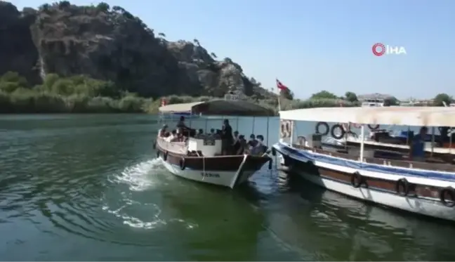 Dalyan'da bayram yoğunluğu başladı