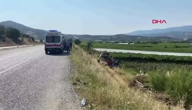 Son dakika haberi | KAMYONET TARLAYA DEVRİLDİ 1 ÖLÜ, 1 YARALI