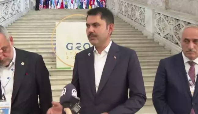 Çevre ve Şehircilik Bakanı Kurum, G20 Çevre Bakanları Toplantısı'nı AA'ya değerlendirdi (1)