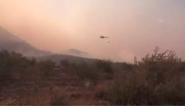 Son dakika haber... Silifke'deki orman yangınına müdahale sürüyor