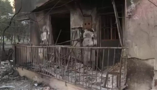 Bakan Kurum, orman yangınında zarar gören alanlarda incelemeler yaptı