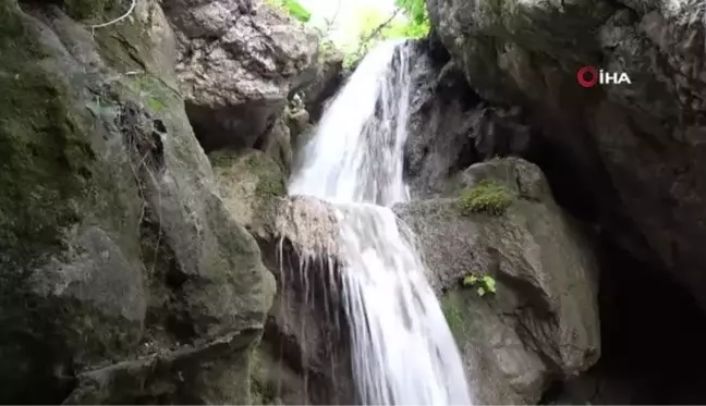 Amasya'nın serinleten saklı cenneti 'Aktaş Şelalesi'