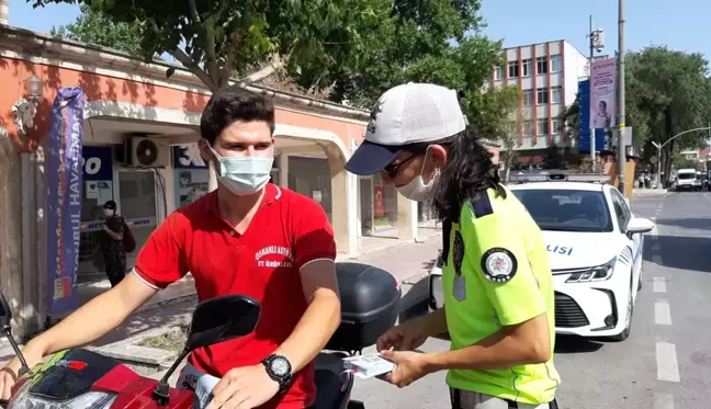 Motosiklet sürücülerine yönelik kask farkındalığı denetimi gerçekleştirildi