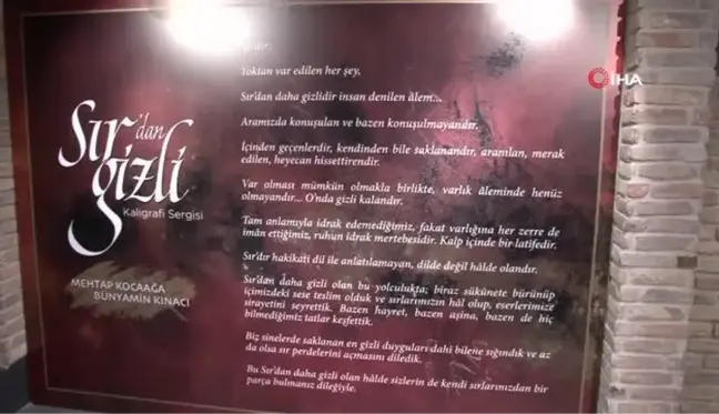 Sırdan Gizli Kaligrafi sergisi Üsküdar'da sanatseverlerle buluştu