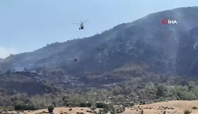 Söndürme helikopterleri arı gibi çalışıyor