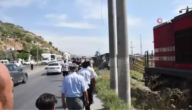 Söke'de tır, trenin önüne devrildi, facianın eşiğinden dönüldü