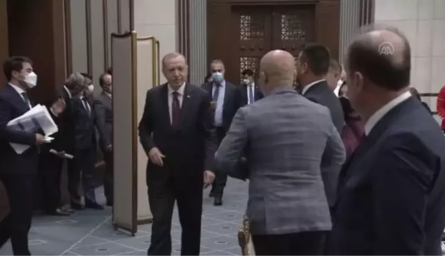 Cumhurbaşkanı Erdoğan Tokyo Olimpiyat Oyunları'nda madalya alan milli sporcularla bir araya geldi: (1)