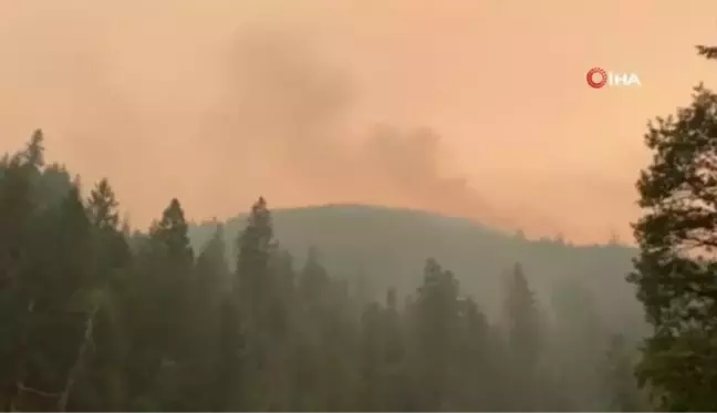 California'da günlerdir süren orman yangını Tahoe Gölü'ne yaklaştı