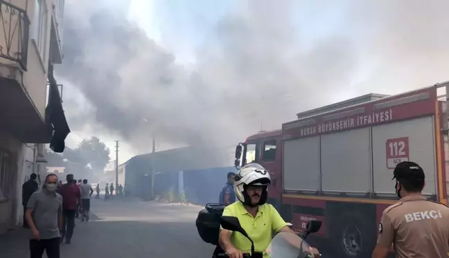 Bursa'da tekstil fabrikasında yangın