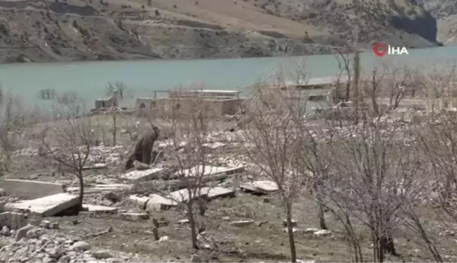 Baraj suları çekildi 'tarih' ortaya çıktı