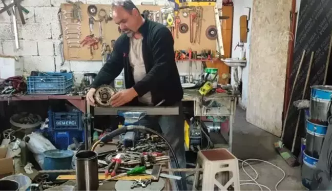 Metal ustası atık malzemeleri sanat eserine dönüştürüyor