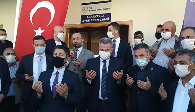 Adana'da orman yangınında yanan cami yeniden ibadete açıldı