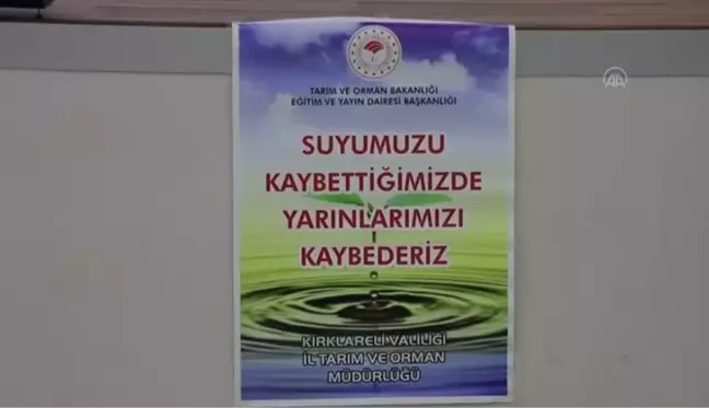 Kırklareli'nde çiftçilere suyun doğru kullanılması için eğitim veriliyor