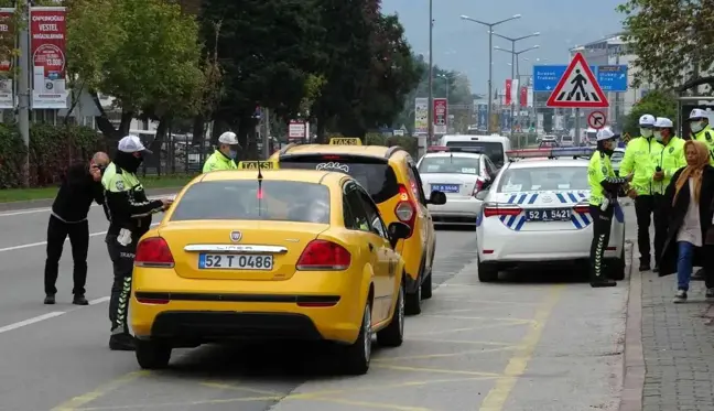 Ordu'da taksi sürücülerine kapsamlı denetim