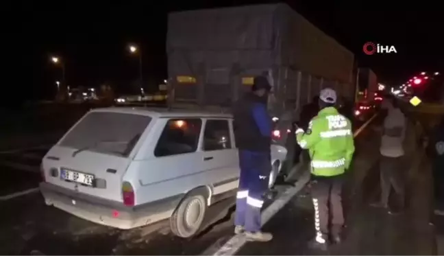 Alkollü sürücü tıra arkadan çarptı: 1 ağır yaralı