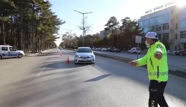 Çubuk'ta emniyet kemeri uygulaması yapıldı