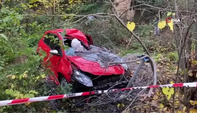 Beykoz'da aşırı hızlı otomobil ağaçlara çarptı: 1 ölü