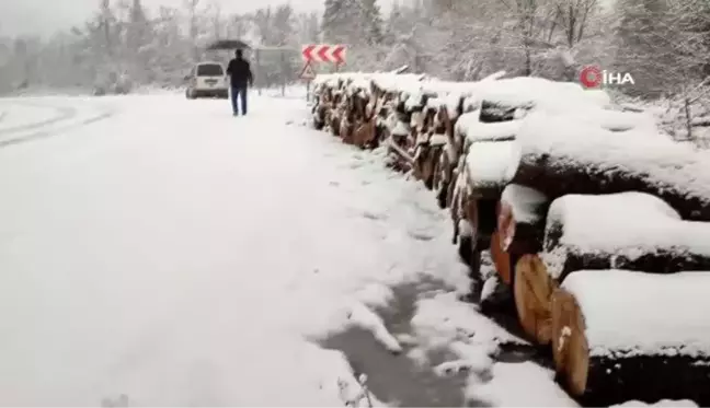 Bartın'a sezonun ilk karı düştü